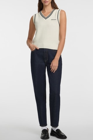 Pull sans manches - Ecru