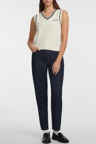 Pull sans manches - Ecru