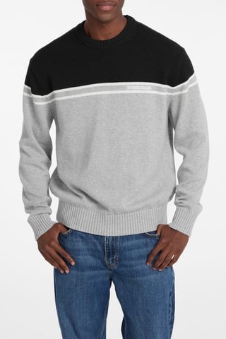Pull - Gris chiné et noir