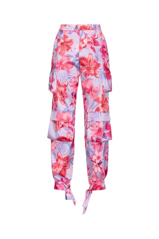 Pantalon taille haute - Mauve
