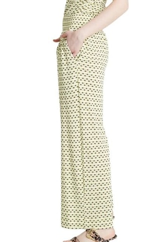 Pantalon taille haute - Jaune