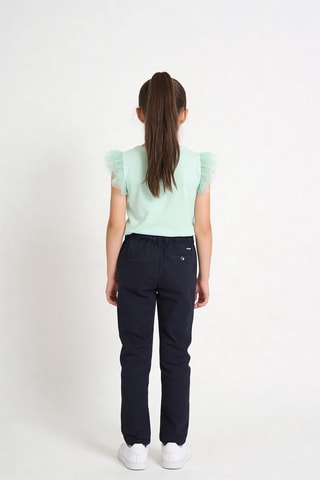 Chino en lin - Bleu marine