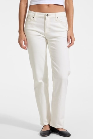 Pantalon straight - Blanc