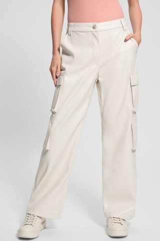 Pantalon cargo taille Kori - Ecru