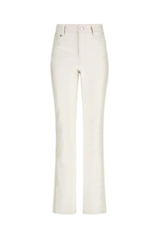 Pantalon straight taille haute - Blanc