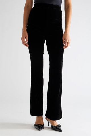 Pantalon en velours taille haute Danse - Noir