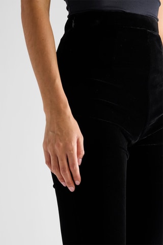 Pantalon en velours taille haute Danse - Noir