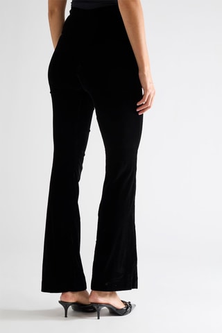 Pantalon en velours taille haute Danse - Noir