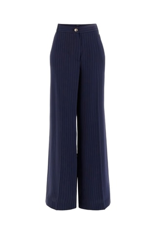 Pantalon wide legs taille haute Sidney - Bleu marine