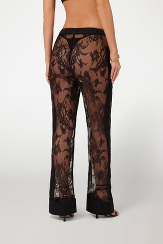 Pantalon en dentelle Brianne - Noir