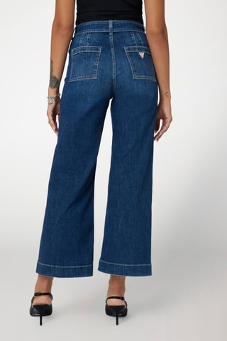 Jean taille haute Dakota - Bleu pétrole