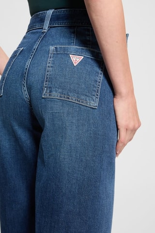 Jean taille haute Dakota - Bleu pétrole