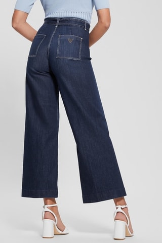 Jean palazzo 7/8 - Bleu