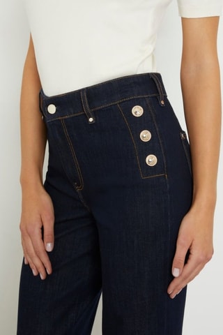 Jean taille haute Faye - Bleu nuit