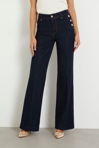 Jean taille haute Faye - Bleu nuit