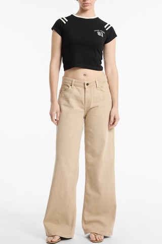 Jeans Wide Legs - Beige - Guess