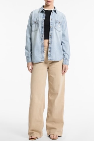 Jeans Wide Legs - Beige - Guess
