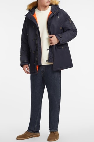 Parka à capuche - Bleu marine