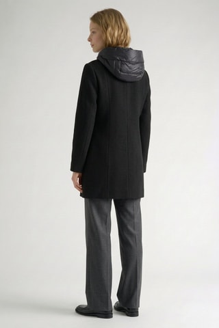 Manteau à capuche - Noir