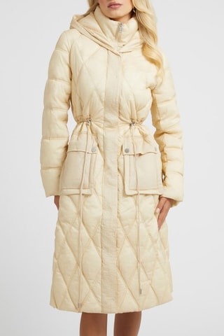 Manteau à capuche Lucille - Beige