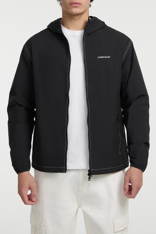 Coupe-vent à capuche - Noir - Guess