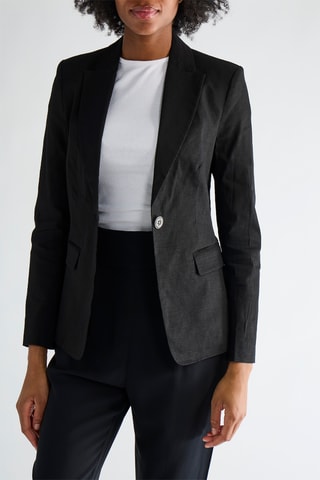 Veste en lin - Noir