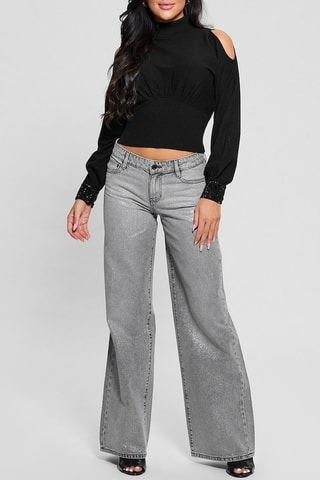 Crop top Pima - Noir