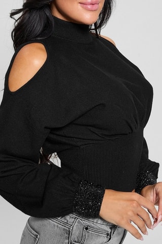Crop top Pima - Noir