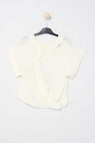 Top en soie - Blanc
