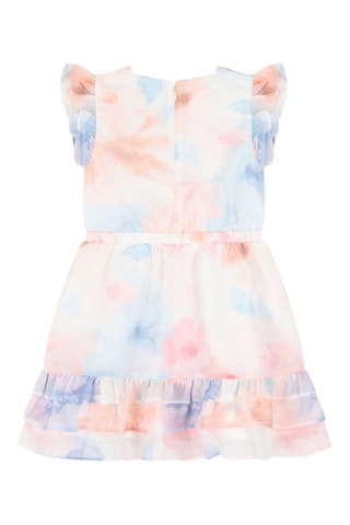 Robe tie and dye Chiffon - Bleu clair