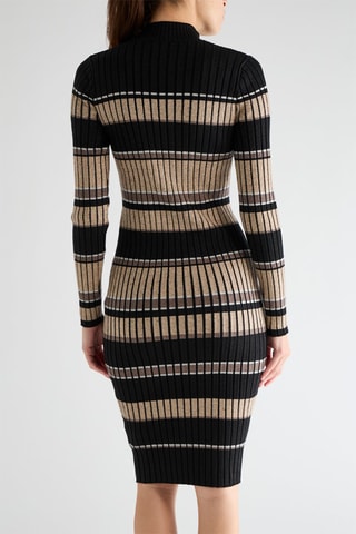 Robe pull Mivian - Noir et beige