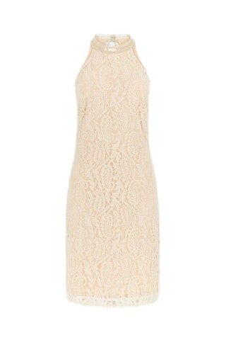 Robe fourreau en dentelle Liza - Ivoire