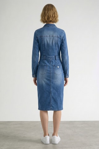 Robe chemise en jean Dali - Bleu clair