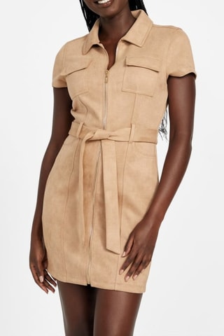 Blouse-jurk Deanna - Lichtbruin