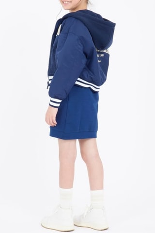 Bomber à capuche - Bleu marine - Guess