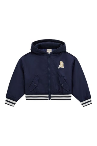 Bomber à capuche - Bleu marine - Guess