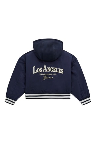 Bomber à capuche - Bleu marine - Guess