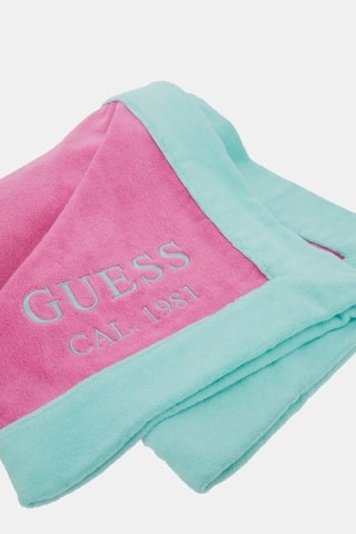 Serviette de plage - Vert d’eau et rose poudré - Guess