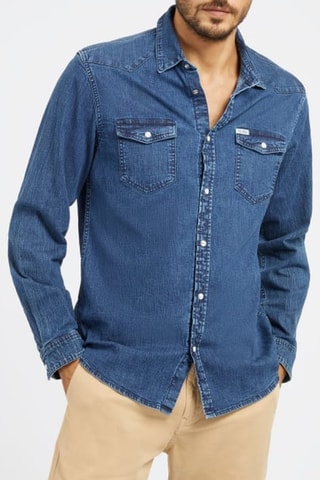 Jeansoverhemd Truckee - Marineblauw