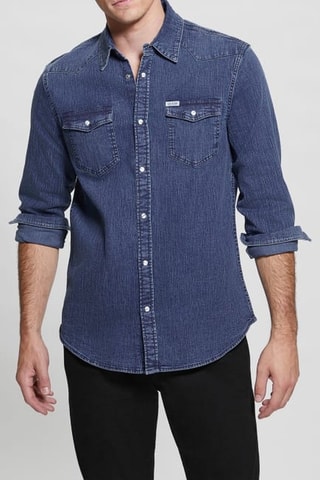 Jeansoverhemd Truckee - Marineblauw
