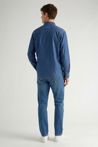 Surchemise en jean - Bleu marine