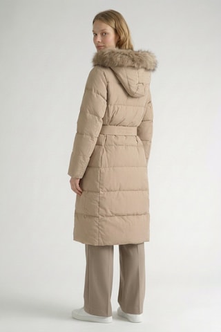 Doudoune longue Sandra - Beige