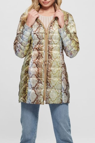 Doudoune longue réversible - Beige