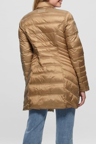 Doudoune longue réversible - Beige
