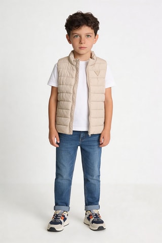 Doudoune sans manches - Beige