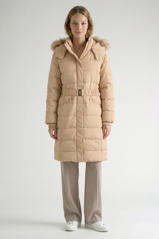 Doudoune longue Malvy - Beige