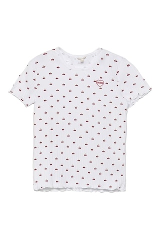 T-shirt Call Me - Blanc