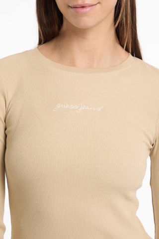 T-shirt slim - Beige - Guess
