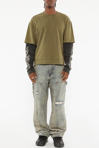 T-shirt - Vert olive - Guess