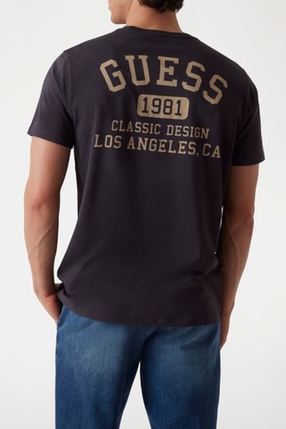 T-shirt Classic Collegiate - Zwart en Lichtbruin